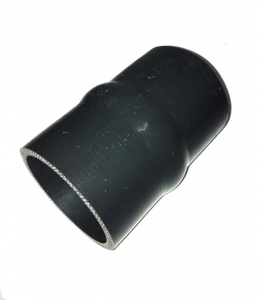 Silicone Bellow Connector 60mm internal diameter black 4-ply 5mm wall thickness